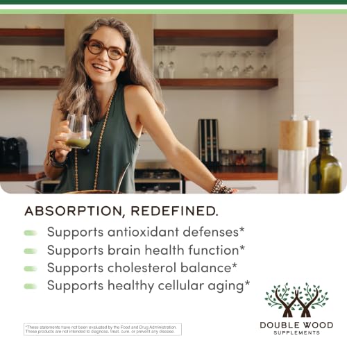 Image 6 of Double Wood Supplements Pterostilbene 100mg, Potent Antioxidant, Superior to Resveratrol, 60 Caps
