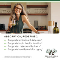 Thumbnail for Image 6 of Double Wood Supplements Pterostilbene 100mg, Potent Antioxidant, Superior to Resveratrol, 60 Caps