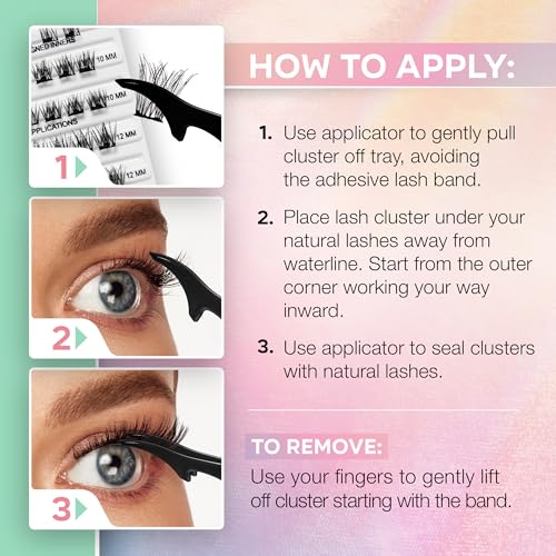 Image 5 of Ardell Active Press On Lashes, Underlash Cluster Eyelash Extensions, 1 Pack