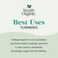 Thumbnail for Image 7 of Simply Organic Ground Turmeric Root, 2.38 Ounce, Pack of 3