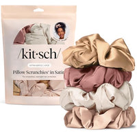 Thumbnail for Image 34 of Blush (4 Pcs) for the product Kitsch Satin Scrunchies for Women