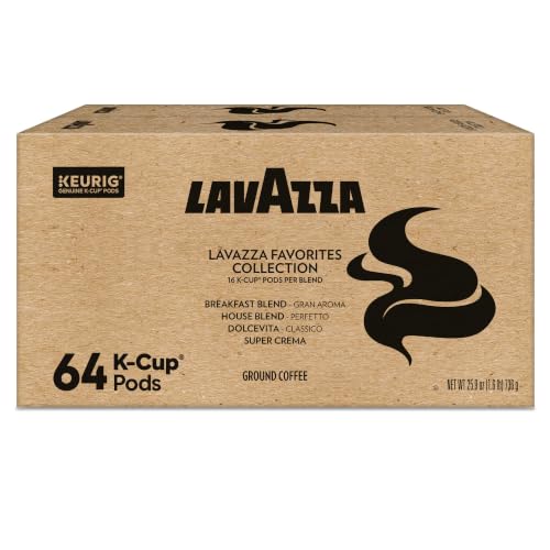 Image 2 of Lavazza Favorites Collection Variety Pack, K-Cup Pods, Light and Medium Roast Coffee, 64 Count