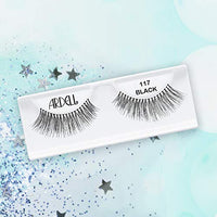 Thumbnail for Image 4 of Ardell False Eyelashes 117 - Black, Natural Look & Flared Wispy Strip Lashes for Everyday Glam, 4 Pack