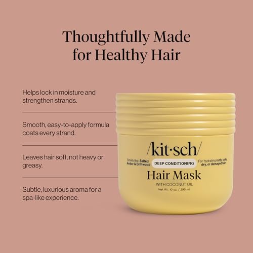 Image 4 of Kitsch Moisturizing Coconut Oil Hair Mask for Damaged Hair – 10 oz