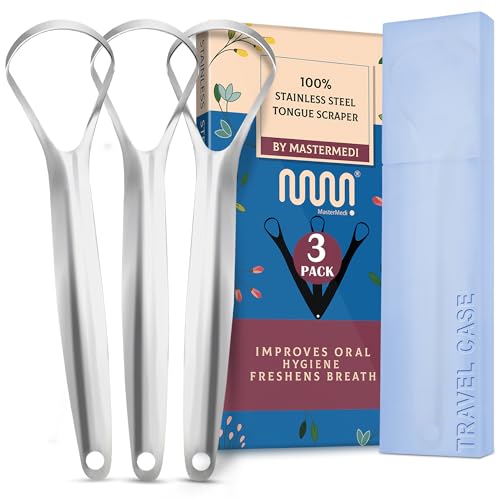 Image 4 of SP TC (Pack of 3) with Case for the product MasterMedi Tongue Scraper