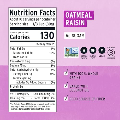 Image 2 of Purely Elizabeth Cookie Granola Oatmeal Raisin 11 Ounce