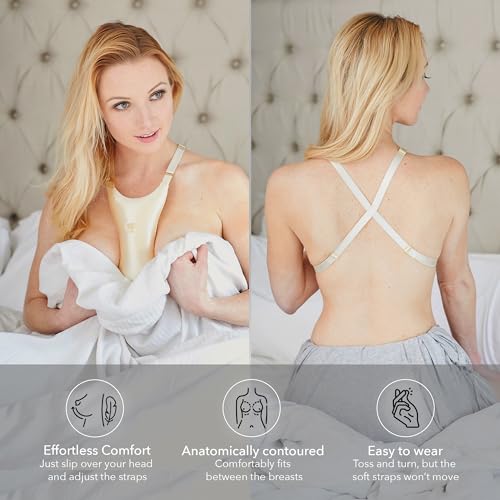 Image 7 of Intimia Breast Pillow for Chest Wrinkles and Side Sleeping - Breast Pillow for Wrinkle Prevention - Chest Wrinkle Pillow for Breast Support (Gold)