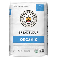 Thumbnail for Image 1 of 80 Ounce (Pack of 1) for the product King Arthur 100% Organic Bread Flour, Unbleached, 5 lb