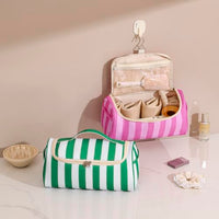 Thumbnail for Image 4 of RSRSLEII Striped Hair Tools Travel Bag with Compartments