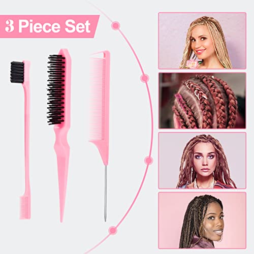 Image 6 of SWEET VIEW 3Pcs Slick Back Hair Brush