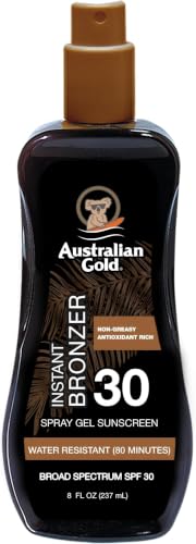 Image 1 of Default Title for the product Australian Gold Spray Gel Sunscreen with Instant Bronzer SPF 30, 8 Ounce, Pack of 6