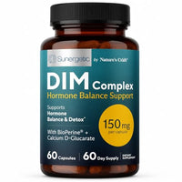 Thumbnail for Image 1 of Default Title for the product Sunergetic Premium DIM Supplement ??50mg diindolylmethane, Broccoli, Calcium D-Glucarate & Bioperine for Men & Women ??IM Complex for Menopause Support & Balance - 60 Capsules