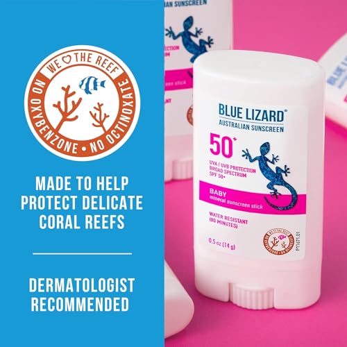 Image 7 of BLUE LIZARD Baby Mineral Sunscreen Stick SPF 50+ 0.5 Ounce Pack of 6
