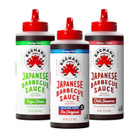 Thumbnail for Image 1 of Default Title for the product Bachan's Japanese Barbecue Sauce Variety Pack, 3-Pack 17 oz Bottles