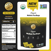 Thumbnail for Image 2 of Buddha Teas Organic Mullein Leaf Tea - Herbal Tea & Caffeine Free