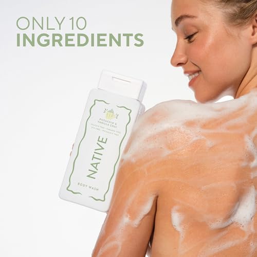 Image 3 of Native Clean Body Wash for Women & Men, Pistachio & Vanilla Chai, 18 fl oz