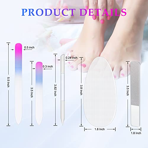 Image 4 of Zhehao 6 Pcs Glass Nail File and Nail Shiner Set Manicure