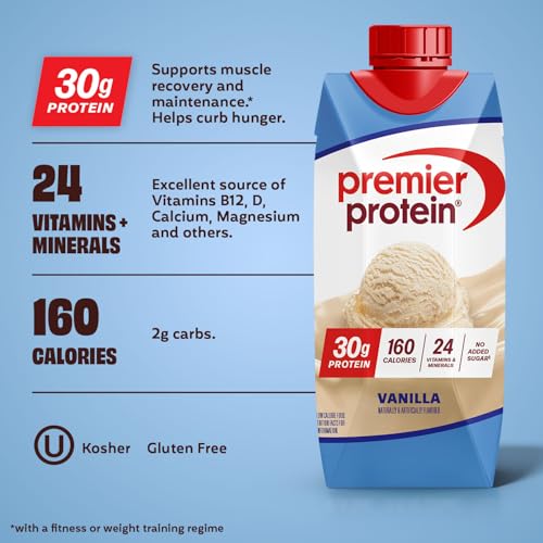Image 3 of Premier Protein 30g High Protein Shake, Vanilla, 4 Pack