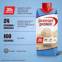 Thumbnail for Image 3 of Premier Protein 30g High Protein Shake, Vanilla, 4 Pack
