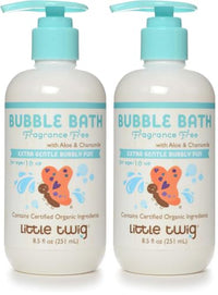 Thumbnail for Image 1 of Default Title for the product Little Twig Bubble Bath, Natural Plant Derived Formula, Fragrance Free, 8.5 fl oz. (Pack of 2)
