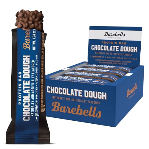 Image 1 of Default Title for the product BAREBELLS Protein Bars Chocolate Dough - 12 Count, 20g High Protein Treats