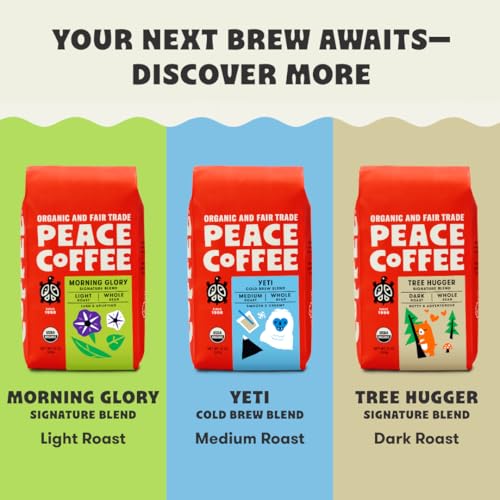 Image 6 of Peace Coffee Blue Ox Blend Ground Medium Roast Coffee, 12 oz, Pack of 3