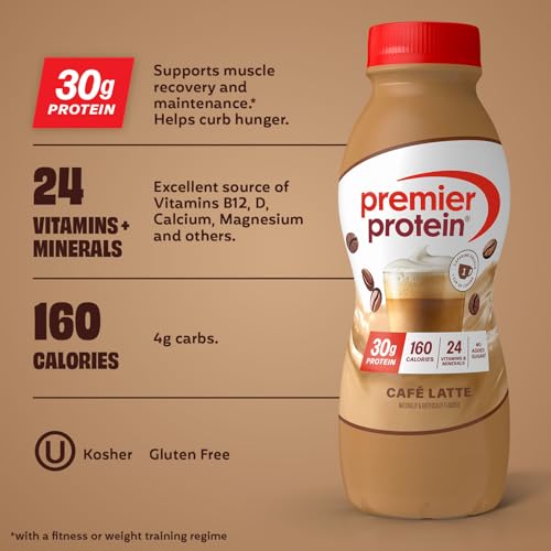Image 2 of Premier Protein ?? High Protein Shake 30g, Cafe? Latte, 6 Pack