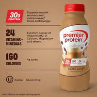 Thumbnail for Image 2 of Premier Protein ?? High Protein Shake 30g, Cafe? Latte, 6 Pack