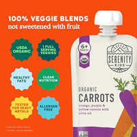 Thumbnail for Image 4 of Serenity Kids Organic Baby Food Pouches, No Added Sugar, 3.5 Oz, 12 Pack