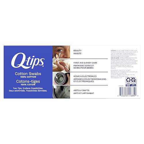 Image 2 of Q-tips Cotton Swabs, 500 Count (Pack of 2)