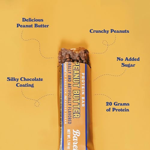 Image 3 of BAREBELLS Protein Bars Peanut Butter - 12 Count, 20g High Protein Treats
