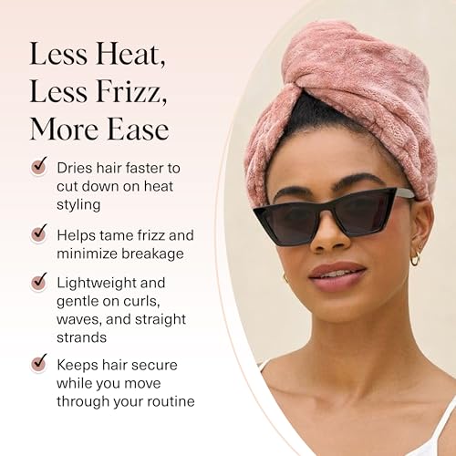 Image 3 of Kitsch XL Microfiber Hair Towel Wrap for Women - Terracotta
