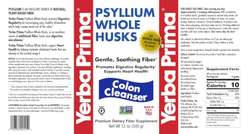 Image 6 of Yerba Prima Psyllium Whole Husk, 12 oz