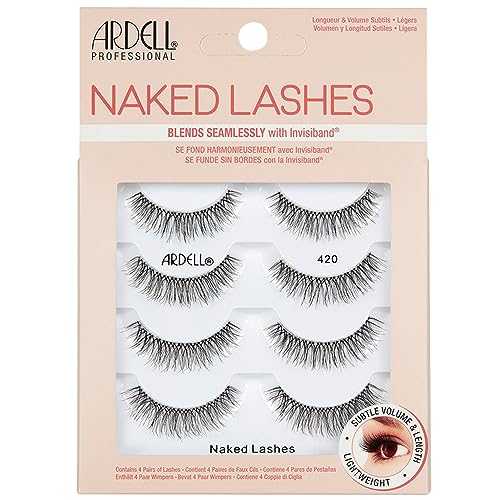Image 4 of Naked Lashes 420 / 4 pair (Pack of 1) for the product Ardell Naked Lashes Natural Look False Eyelashes