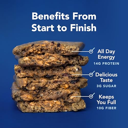 Image 3 of ALOHA Organic Plant Based Protein Bars, Blueberry, 12 Count, 3g Sugar