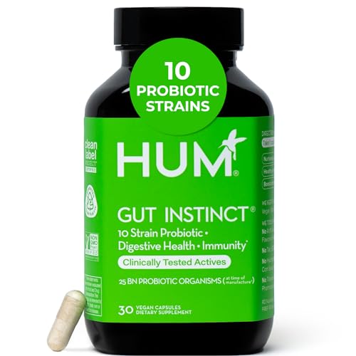 Image 1 of 30-Day Supply for the product HUM Gut Instinct Daily Probiotic, Digestive & Immune Support, 30 Count