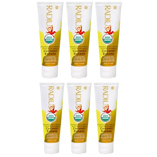 Image 2 of RADIUS USDA Organic Kids Toothpaste 3oz Pack of 6