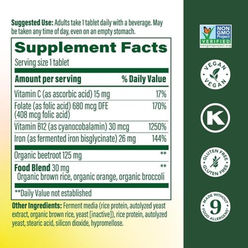Image 6 of MegaFood Blood Builder Iron Supplement