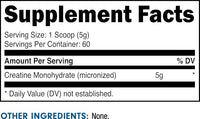 Thumbnail for Image 2 of Bucked Up Pure Micronized Creatine Monohydrate 300 Grams