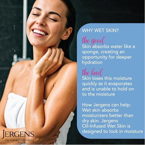 Image 2 of Jergens Wet Skin Body Lotion with Coconut Oil, 10 Ounce