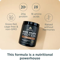 Thumbnail for Image 2 of Ancient Nutrition Grass Fed Bone Broth Protein Powder, Chocolate