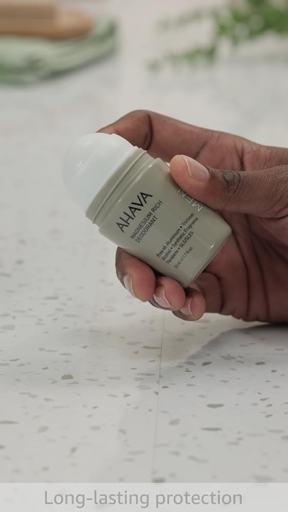 Image 3 of AHAVA Men's Magnesium Rich Roll-On Mineral Deodorant - 1.7 Fl Oz