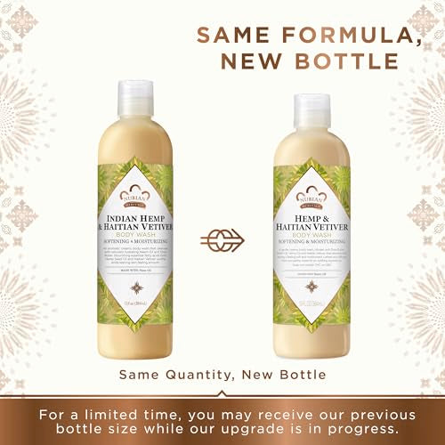 Image 3 of Nubian Heritage Body Wash Indian Hemp & Haitian Vetiver Cleanser 13 oz