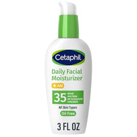 Thumbnail for Image 1 of 3 Fl Oz (Pack of 1) / NEW, 3oz for the product Cetaphil Daily Oil-Free Facial Moisturizer with Sunscreen SPF 35, Fragrance Free, 3 fl oz (88 ml)