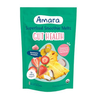 Thumbnail for Image 1 of Default Title for the product Amara Organic Gut Blend Superfood Smoothie Melts - 1oz: 8 Months and Up, Pouch, Gluten-Free, Non-GMO