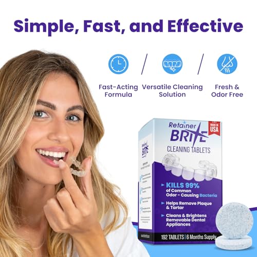 Image 6 of Retainer Brite Aligner Cleaning Tablets 192 Tablets – 6 Month Supply