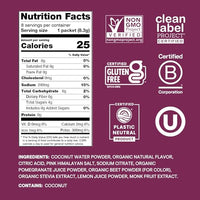 Thumbnail for Image 2 of Cure Hydration Electrolyte Drink Powder Berry Pomegranate 8 Packets