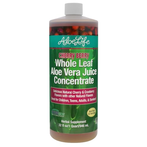 Image 1 of Default Title for the product Aloe Life Whole Leaf Aloe Vera Juice Certified Organic Gluten-Free 32 oz