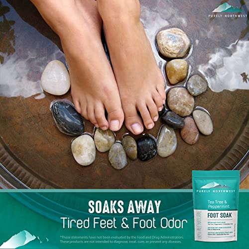 Image 5 of Purely Northwest Tea Tree, Peppermint, MSM & Epsom Salt Foot Soak - 1 Pound