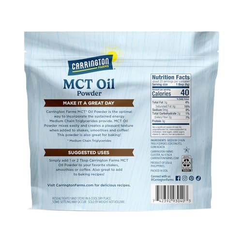 Image 3 of Carrington Farms Organic MCT Oil Powder